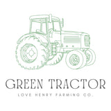 Love Henry - Baby Boys Green Tractor Tee - White