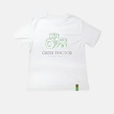 Love Henry - Baby Boys Green Tractor Tee - White