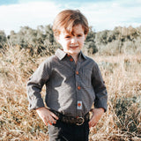 Love Henry - Boys Dress Shirt - Gingham