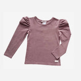 Love Henry - Girls Puff Sleeve Knit Top - Mauve