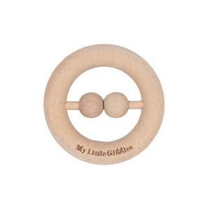 My Little Giggles - Raw Beech Rattle