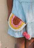 Acorn Kids - Natural Rainbow Straw Bag