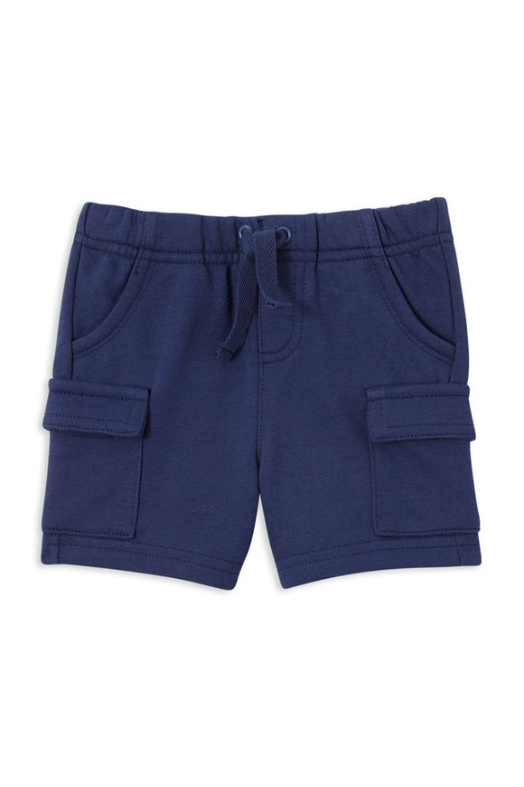 Milky - Baby Boys - Navy Fleece Cargo Baby Short