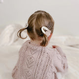 Little Marshmallow - Flower Crochet Clip - Camellia - Pearl Pink