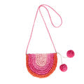 Acorn Kids - Pink Rainbow Straw Bag