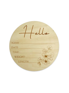 Sweet Frankie Baby - Hello Blossom Plaque