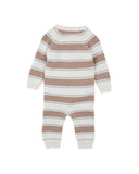 Bebe - ALVIN STRIPE ORGANIC KNITTED ROMPER