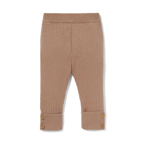 Aster & Oak - Cocoa Knit Rib Legging