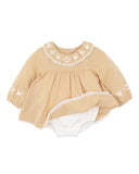 Bebe - WINNIE EMB. GINGHAM OVERLAY DRESS