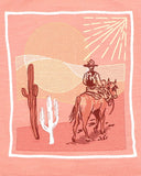 Fox & Finch - ABSTRACT OASIS DESERT HORSE TEE