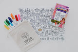 Nourish By Nature - Silicone Seek N Spot Colouring Mat- Princesses and Fairies