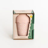 Chino Club - Pink Daisy Mini Smoothie Cup & Straw 200ml
