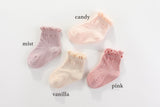 maMer - Frilly Crew Socks - 2 pack - candy pink/white