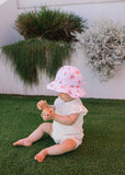 Acorn Hats - Striped Posy Wide Brim Infant Hat