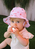 Acorn Hats - Striped Posy Wide Brim Infant Hat