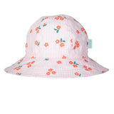 Acorn Kids - Striped Posy Wide Brim Sunhat