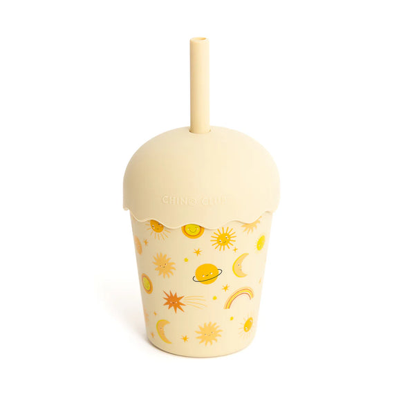 Chino Club - Suns Yellow Mini Smoothie Cup & Straw 200ml