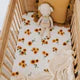 Snuggle Hunny - Fitted Jersey Cot Sheet - Sunflower