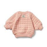 Wilson & Frenchy - Pretty Pink Organic Quilted Sweat
