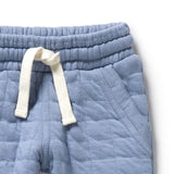 Wilson & Frenchy - Sky Blue Organic Quilted Sweat Pant