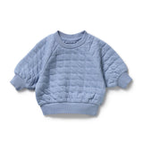 Wilson & Frenchy - Sky Blue Organic Quilted Sweat