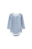 Milky - Boys Blue Stripe Bubbysuit
