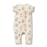 Wilson & Frenchy - Cookie Cut Organic Ruffle Zipsuit