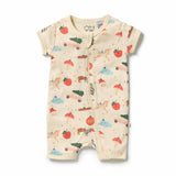 Wilson & Frenchy - Deck the Halls Organic Rib Boyleg Zipsuit