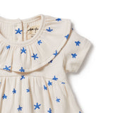 Wilson & Frenchy - Little Starfish Organic Rib Ruffle Dress