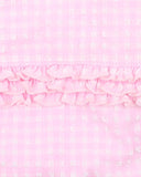 Minihaha - PINK GINGHAM LS SUNSUIT