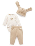 Purebaby - 3 Piece Gift Set - Mushroom Melange