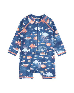 Minihaha - AIDEN PRINT LS RASH SUIT