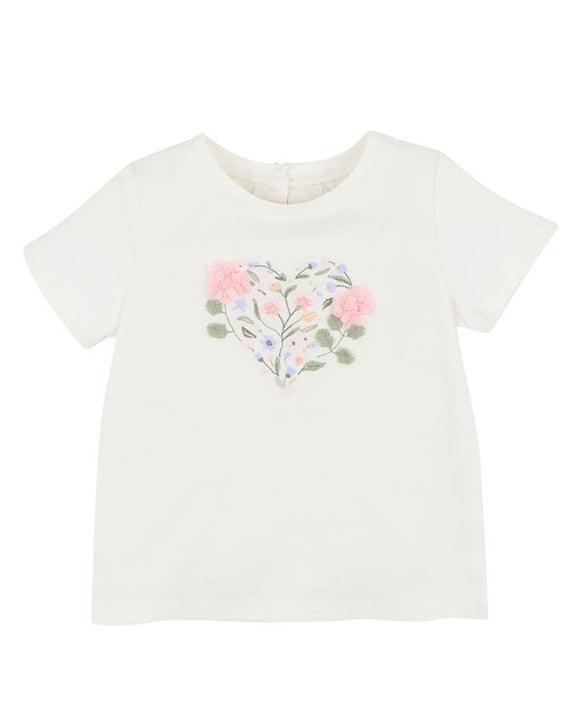 bebe - ANYA HEART ORGANIC SS TEE