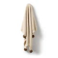 Wilson & Frenchy - Cream Organic Knitted Bubble Blanket