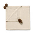 Wilson & Frenchy - Cream Organic Knitted Bubble Blanket