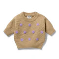 Wilson & Frenchy -Oat & Mulberry Organic Knitted Bauble Jumper