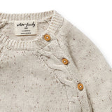 Wilson & Frenchy - Cookie and Cream Organic Knitted Kimono Cardigan