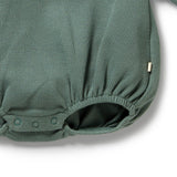 Wilson & Frenchy - Pine Green Organic Waffle Bodysuit