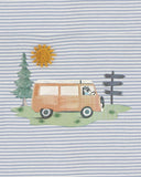 Bebe - ALVIN ORGANIC STRIPE LS BODYSUIT