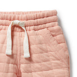 Wilson & Frenchy - Pretty Pink Organic Quilted Sweat Pant