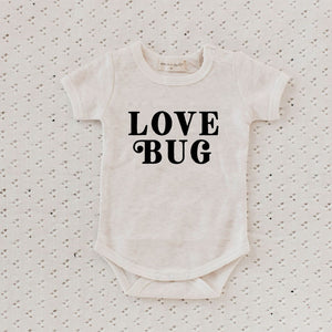 Bencer & Hazelnut Love Bug Bodysuit - Oatmeal