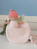 Albetta - Towelling Apple Bag with Baby