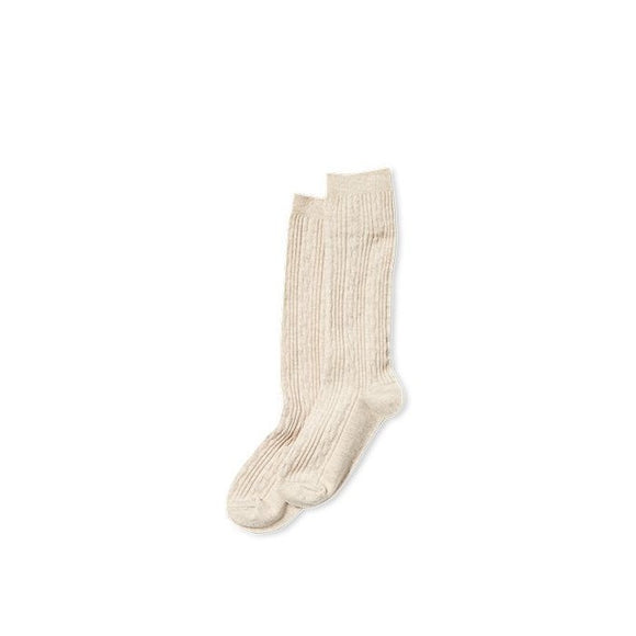 Milky Baby Girls Knee High Socks - Oatmeal