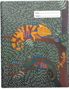 Spencil Exercise Book Cover - Quirky Cameleon II