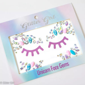 Glitter Girl - Unicorn Face Gems - Pastel Cutie