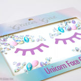 Glitter Girl - Unicorn Face Gems - Pastel Cutie