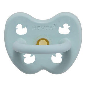 Hevea - Colour Pacifier - Round - Baby Blue - size 0-3 months