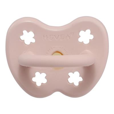 Hevea - Colour Pacifier - Round - Powder Pink - Size 0-3 months