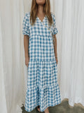 Ljc  Designs - Maddie Dress - Blue Check