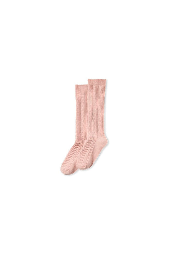 Milky Girls Knee High Socks - Peony Pink